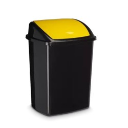 Poubelle plastique à couvercle basculant 50L CEP