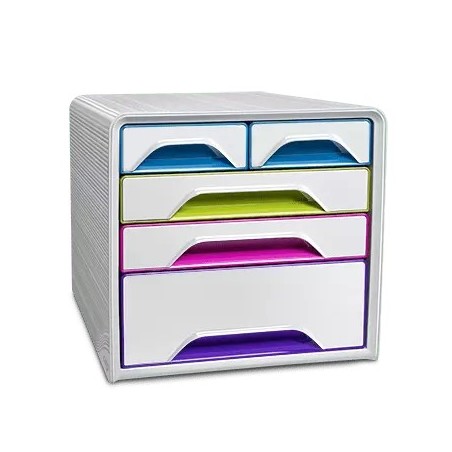Bloc de rangement 5 tiroirs gloss CEP