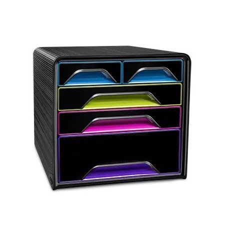 Bloc de rangement 5 tiroirs gloss CEP