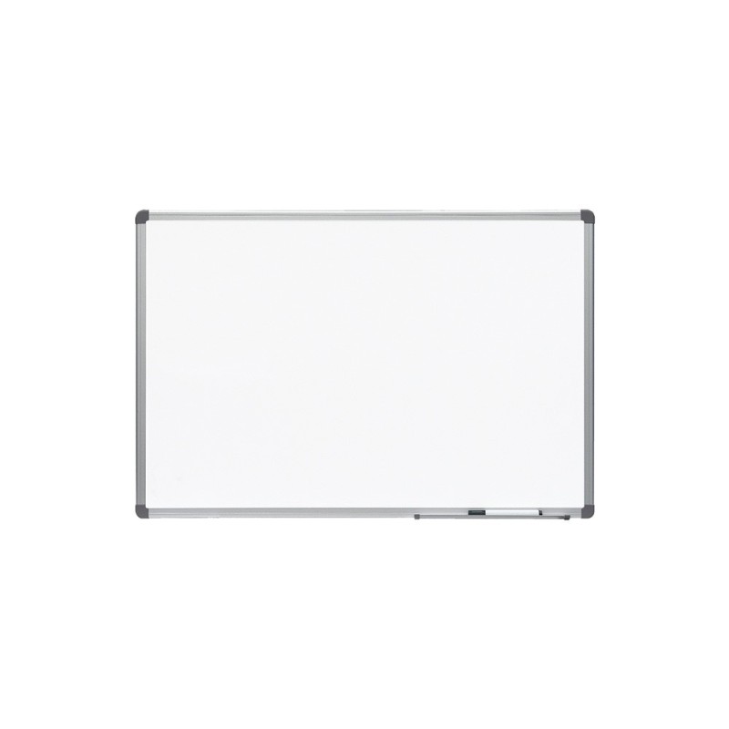Tableau blanc magnétique laqué cadre alu 60x90 ROCADA