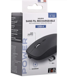 Souris sans fil rechargeable RUBBY