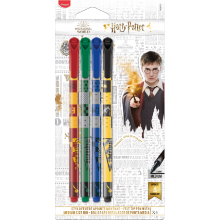 Feutre blister de 4 HARRY POTTER Maped