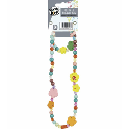 COLLIER ET BRACELET BOIS