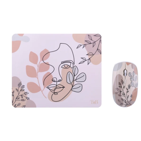 Bundle souris sans fil + tapis assorti EXCLUSIV' ART