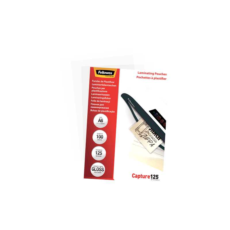 Pochette pour plastification A6 1 (Bte de 100) Fellowes