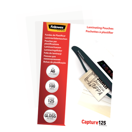 Pochette pour plastification A6 1 (Bte de 100) Fellowes