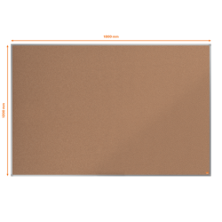 Tableau d'affichage liège cadre alu 1200x1800 NOBO