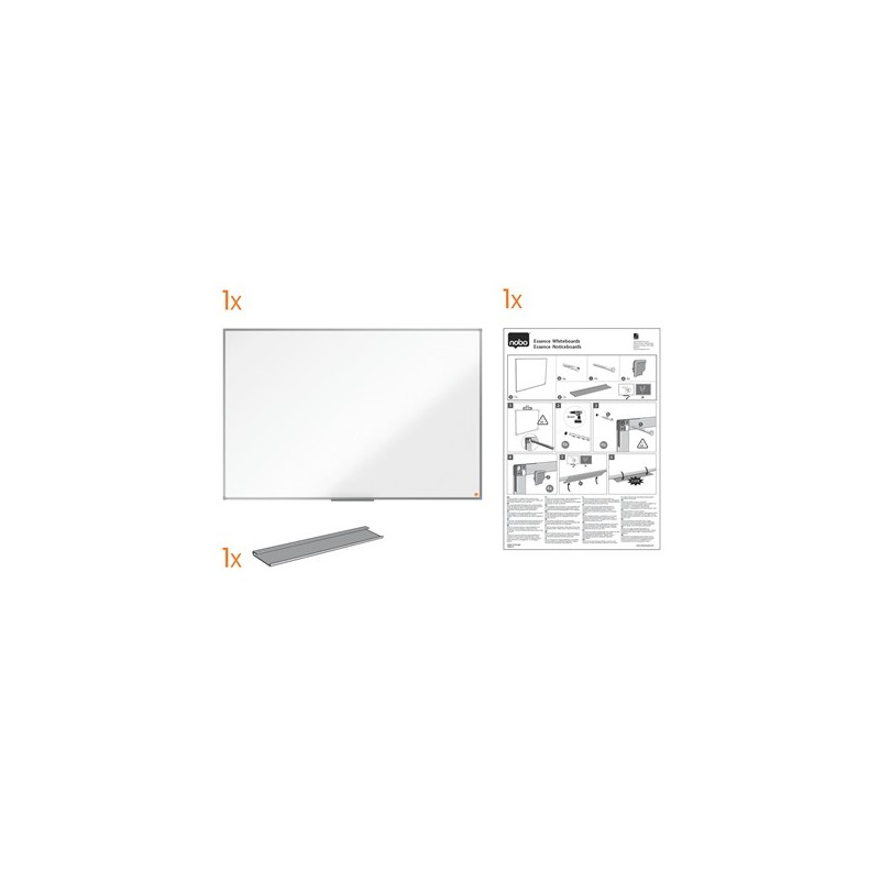 Tableau blanc magnétique cadre alu 900x600 NOBO