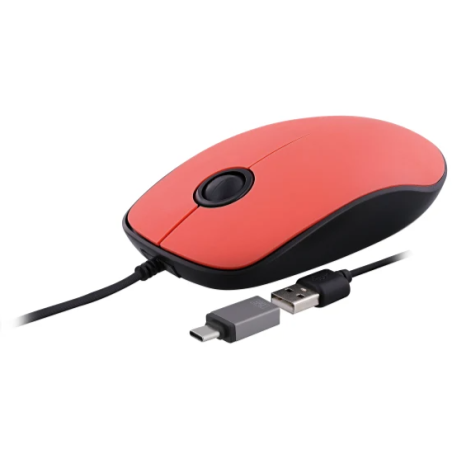 Souris filaire USB-A et USB-C