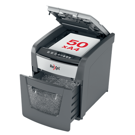 Destructeur de bureau Auto+50x 20L DIN P4 REXEL