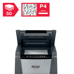 Destructeur de bureau Auto+50x 20L DIN P4 REXEL