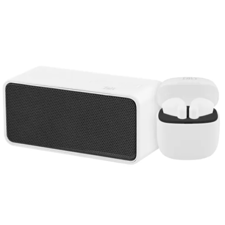 Écouteurs sans fil + Enceinte Bluetooth - blanc COMBO TWS CONTRAST