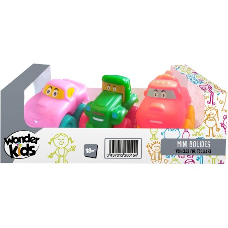 SET 3 MINI VÉHICULES ASS4