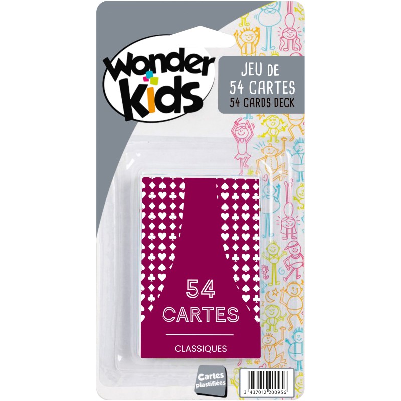 ÉTUI 54 CARTES PLASTIFIÉES