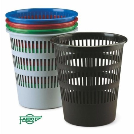 Corbeille à papier ajourée 12L 307 PASTEL FAPI