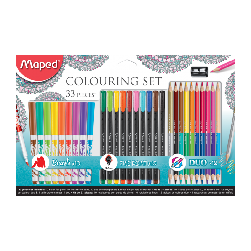 Kit de coloriage adulte 33 pièces Maped
