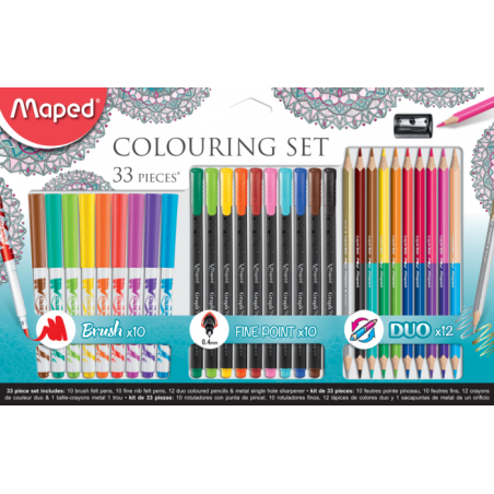 Kit de coloriage adulte 33 pièces Maped