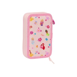 Trousse DOUBLE REMPLI 28 PCS PRINCESSE DISNEY AVENTURES D'ÉTÉ SAFTA