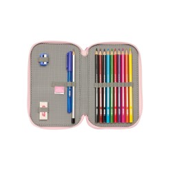 Trousse DOUBLE REMPLI 28 PCS PRINCESSE DISNEY AVENTURES D'ÉTÉ SAFTA