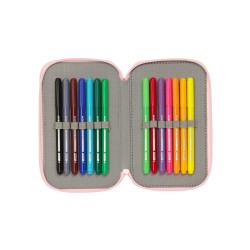 Trousse DOUBLE REMPLI 28 PCS PRINCESSE DISNEY AVENTURES D'ÉTÉ SAFTA