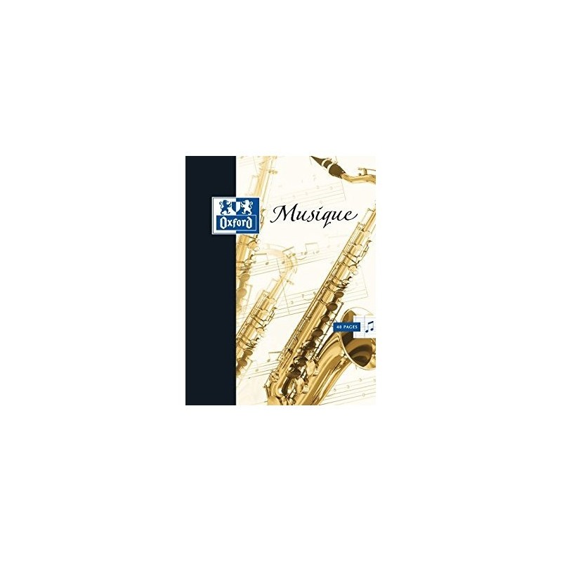 Cahier musique et chant 24x32 seyes 48p 90g Oxford