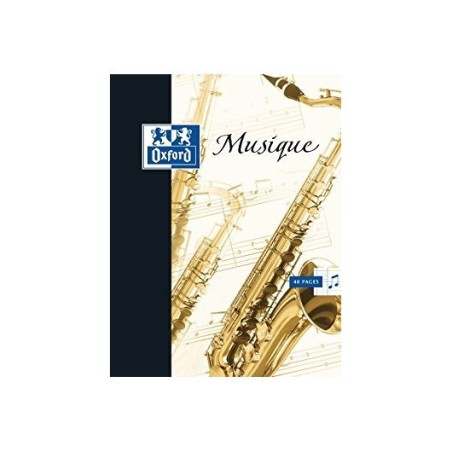 Cahier musique et chant 24x32 seyes 48p 90g Oxford