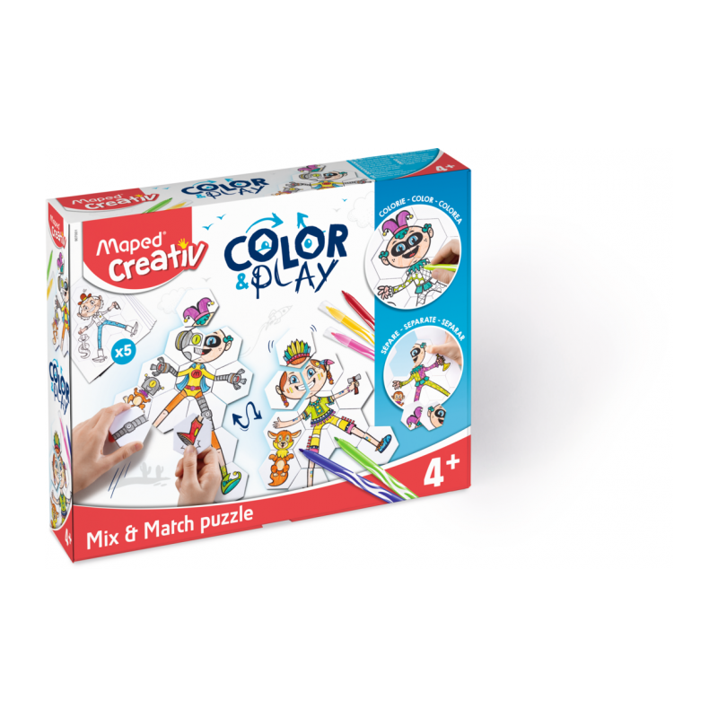 Set de coloriage COLORPLAY MIX et MATCH PUZZLE CREATIV Maped