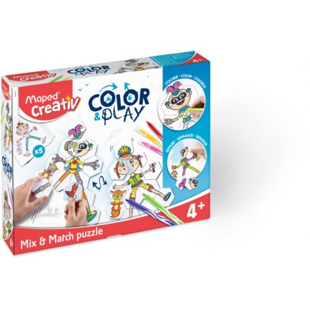 Set de coloriage COLORPLAY MIX et MATCH PUZZLE CREATIV Maped