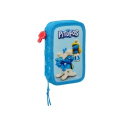 Trousse Double rempli28 PCS. LOS PITUFOS SAFTA