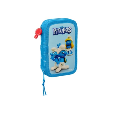 Trousse Double rempli28 PCS. LOS PITUFOS SAFTA