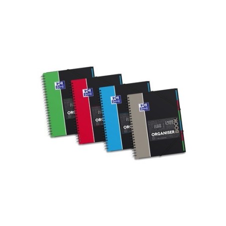Cahier (ORGABK) 24x32 5x5 160p 90g int Avec poch 3 rabats à éla Oxford