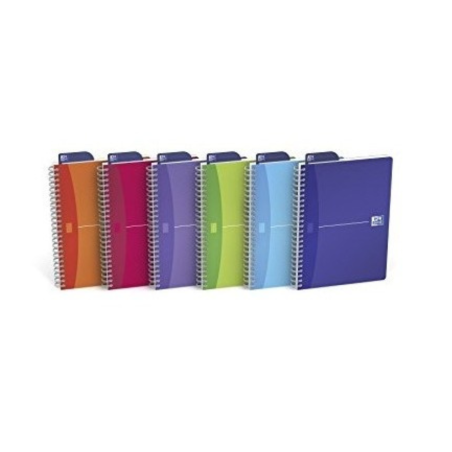 Cahier A5 5X5 int 180p ac marque-page MY COLOURS Oxford