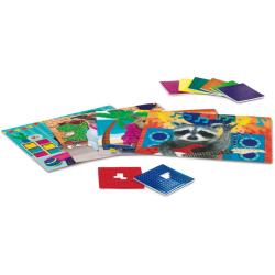 Set de mousse adhésive colorée PHOTO MOSAICS COOL ANIMALS CREATIV