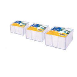 Bloc cube 8,6x8,6x5 blanc avec support Mintra