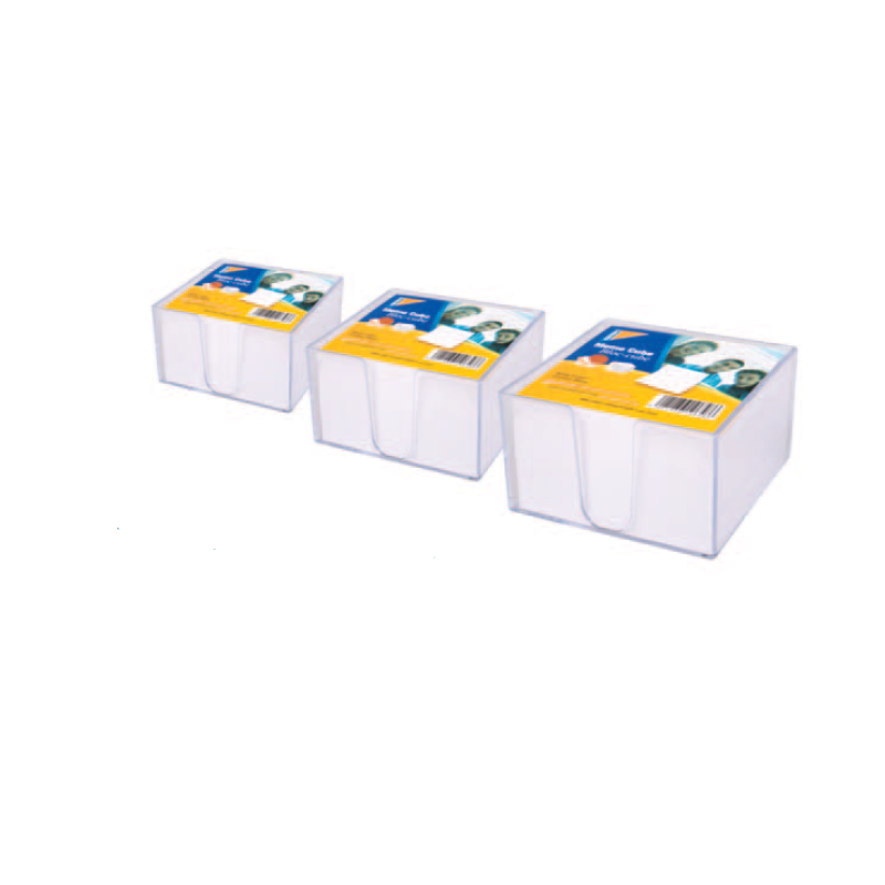 Bloc cube 8,6x8,6x5 blanc avec support Mintra