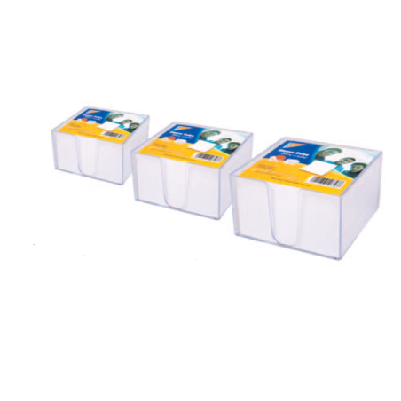 Bloc cube 8,6x8,6x5 blanc avec support Mintra