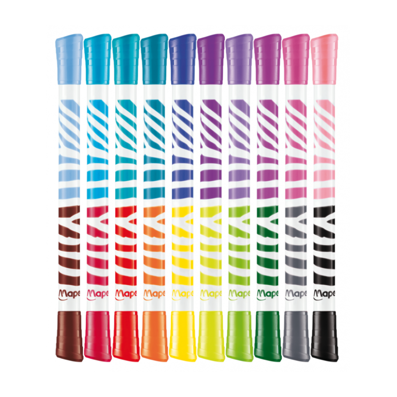 Feutre duo (Bte de 10) Color'peps Maped