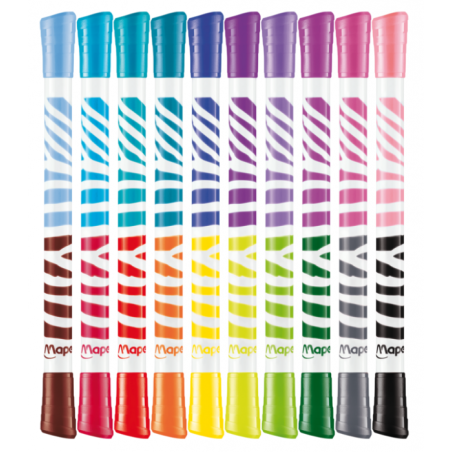 Feutre duo (Bte de 10) Color'peps Maped