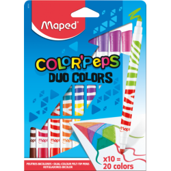 Feutre duo (Bte de 10) Color'peps Maped