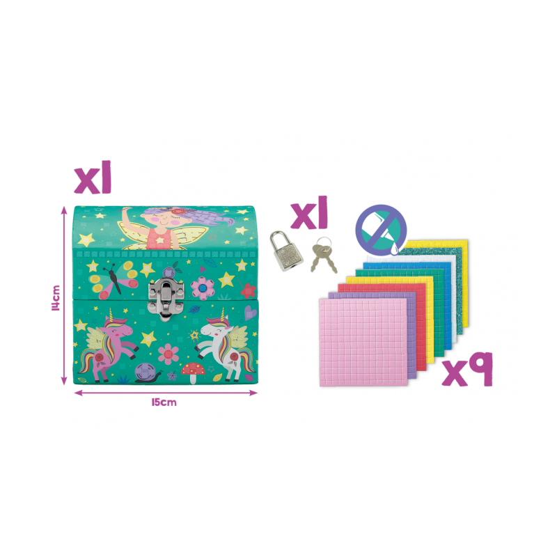 Set de mousse adhésive colorée SECRET MOSAICS JEWELERY CREATIV