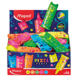 Surligneur mini cute PIXEL PARTY display Maped