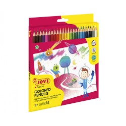 Crayon de couleur 18cm et 24cl JOVI