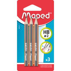 Crayon graphite Mini Black'Peps HB (blister de 3) Maped