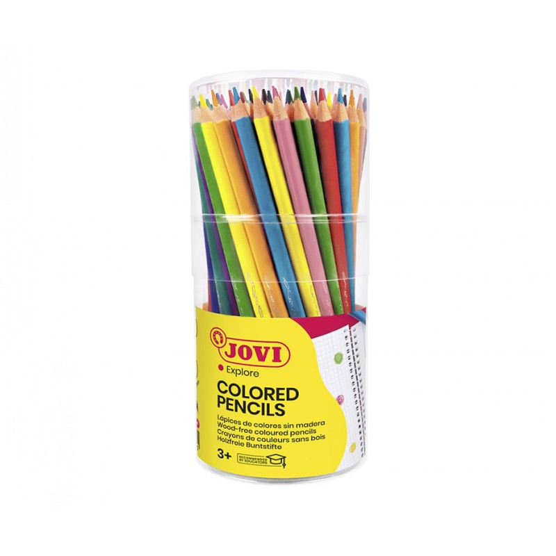 Crayon de couleur 18cm et 84CL Woodless JOVI