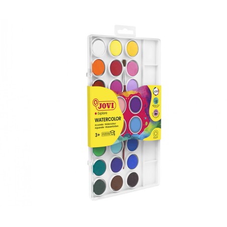 Aquarelle 24 pastilles 30mm JOVI