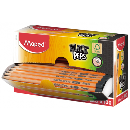 Crayon graphite HB BLACK'PEPS FSC 100% Maped