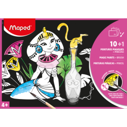 Set de 10 supports coloriage MAGIC PAINT A4 Maped