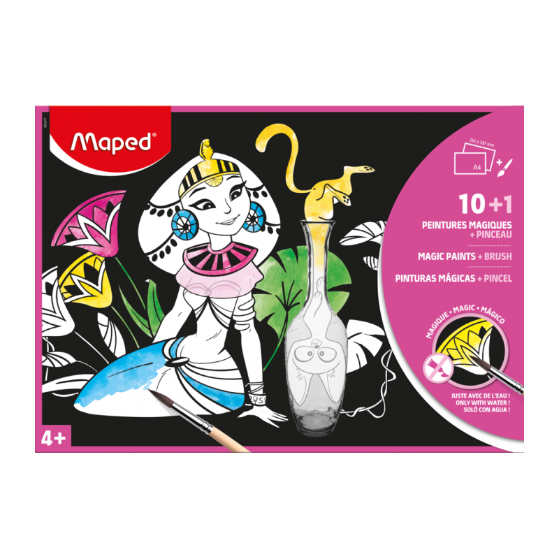Set de 10 supports coloriage MAGIC PAINT A4 Maped