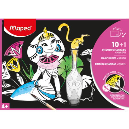 Set de 10 supports coloriage MAGIC PAINT A4 Maped