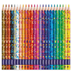 Crayon de couleur 24cl et 18cm  PIXEL PARTY MAPED